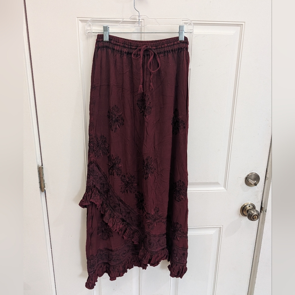 Holy Clothing Ruffled Maxi Skirt